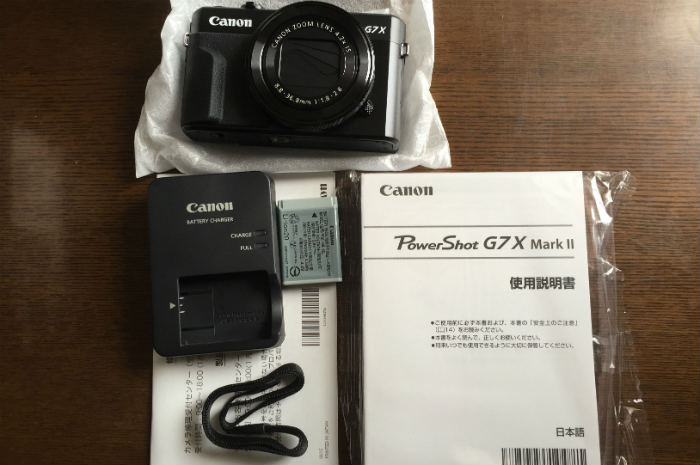 Canon PowerShot G7X Mark2開封後