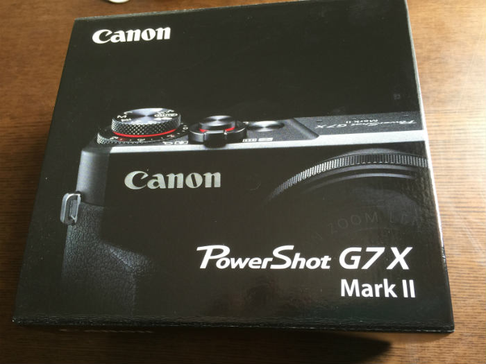 Canon PowerShot G7X MarkⅡ開封